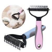 【FCL】✒✚ Pets Fur Knot Cutter Dog Grooming Shedding Tools Hair Removal Comb sided Products