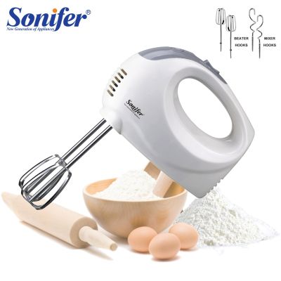 Electric Food Mixer 5 Speeds Hand Blender Dough Blender Egg Beater Baking Mixer Kitchen Tools Automatic Cream Food Cake Sonifer