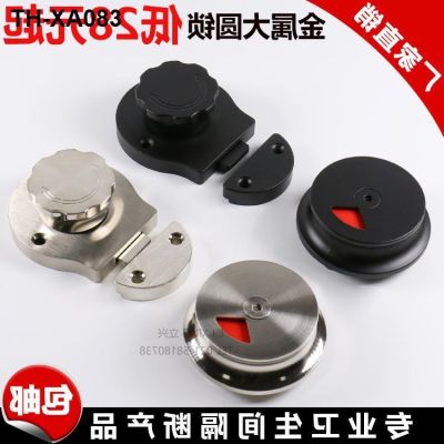 toilet door lock public partition hardware accessories zinc alloy bolt red green and instructions