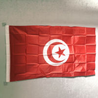 ZXZ Free shipping 90x150cm Tunisia Flag 3x5FT Tunisia Tunisie TUN tn national flag outdoor Hanging Flying Flag