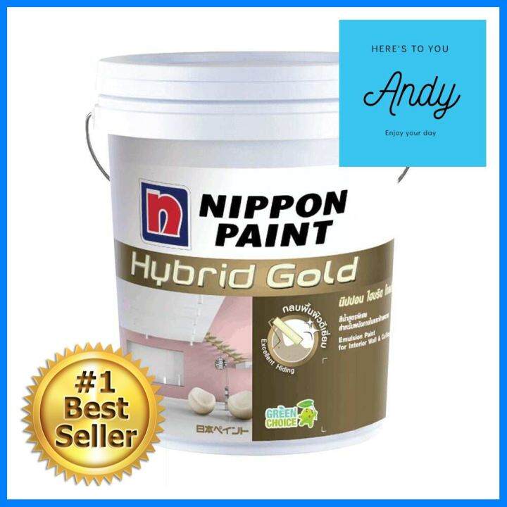 สีน้ำทาภายใน NIPPON PAINT HYBRID GOLD PEARL WHITE 5 แกลลอนWATERBASED