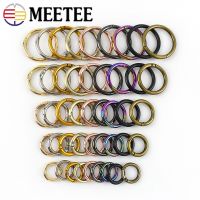 5Pcs 16-50mm Meetee Metal Spring Gate O Ring Openable Keyring Bag Belt Strap Chain Buckles Snap Clasp Clip Trigger Leather Craft