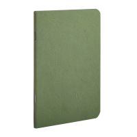 Clairefonne สมุดบันทึก มีเส้นบรรทัด 90 แกรม ปกกระดาษแข็ง pressboard ลายหนัง สีเขียว 9x14ซม. 734163C
