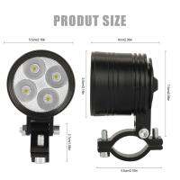 KUMSUN 1ชิ้น3โหมด4 LED รถยนต์ไฟหน้ารถจักรยานยนต์ไฟตัดหมอกหลอดไฟ DRL โคมไฟ12-80โวลต์เหมาะสำหรับซูซูกิฮอนด้ายามาฮ่า BMW เปอโยต์ซูซูกิ