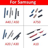 ด้านข้าง + ปุ่มปรับระดับเสียงสำหรับ Samsung A10 A105F A20 A205F A30 A305F A40 A405 A50 A750เปลี่ยนชิ้นส่วน