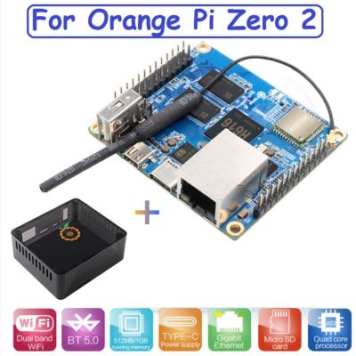 For Zero 2 1GB RAM Allwinner H616 Development Board with Case for Wifi+BT5.0 for Android 10 Debian OS