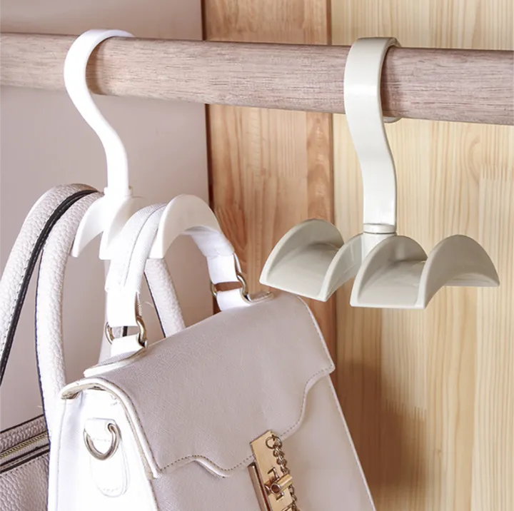 closet-space-saver-hanging-bag-storage-solution-versatile-clothes-hanger-wardrobe-bag-rack-necktie-shelf-organizer-hanger-plastic-closet