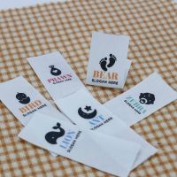 Custom Pattern Cotton Label Brand Label Washable Cotton Childrens Personalized Handmade Cotton Free Shipping(5270) Stickers Labels