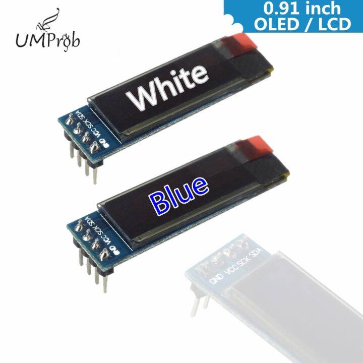 worth-buy-0-91นิ้ว128x32-i2c-แสดงผลจอ-lcd-oled-สีขาว-น้ำเงินโมดูล-diy-ไดรเวอร์-ssd1306-ic-dc-3-3v-5v-สำหรับ-arduino