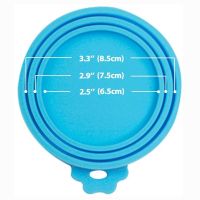 Holiday Discounts Reusable 3 In 1 Pet Food Can Silicone Cover Dogs Cats Storage Tin Cap Lid Seal Cover Pet Supplies Suitable For 8.9Cm/7.3Cm/6.5Cm