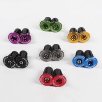 1 Pair Aluminum Alloy Bicycle Bike Handlebar Grips Caps Handle Bar End Plugs MTB Bike Grip Cover Bicycle Accessories Handlebars