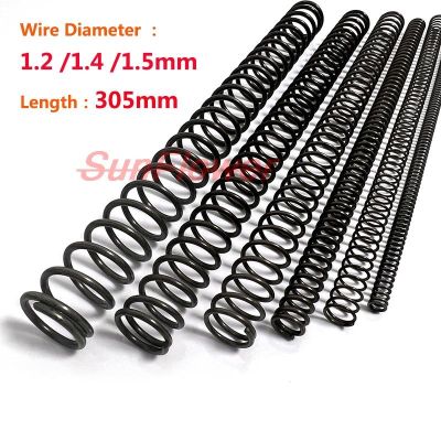 2PCS Wire Diameter 1.2/1.4/1.5mm Length 305mm Long Pressure Spring Y type Compression Spring 65 Manganese Steel Pressure Spring