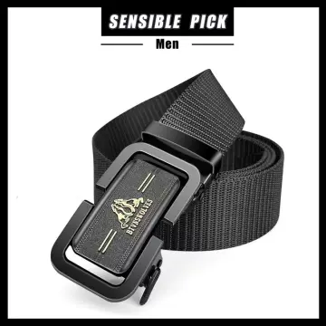 Buy Mochi Men Black Belts Pin Buckle Online