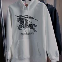 2023 Autumn New Trendy Miu MiuˉHandsome War Horse Line Embroidery High-End Hooded Fashion Men and Women Couple Hoodie