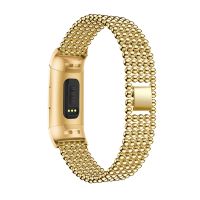 △▼ New fashion Matal Bands for Fitbit Charge 3 / 4 Metal Wristbands Stainless Steel Sport Watch Band Replacement Metal Bracelet