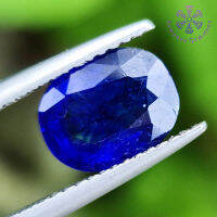 2.42 ct. พลอยไพลิน สีน้ำเงิน TOP COLOR สีสวย รูปร่างไข่ พลอยเผาใหม่ การันตีพลอยแท้ 100% มีตำหนิภายในเนื้อพลอย เหมาะนำไปทำหัวแหวน