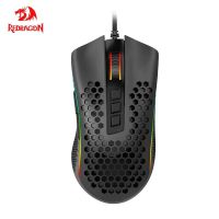 7h7w REDRAGON พายุ M808เมาส์สำหรับเล่นเกมส์แบบมีสาย USB แบ็คไลท์ RGB 12400 DPI 9ปุ่มเมาส์โปรแกรมออปติกสำหรับนักเล่นเกมคอมพิวเตอร์เมาส์ PCBasic