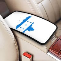 Center Console Protective Cushion Pad Honduras Flag Car Armrest Cover Mat Universal Breathable Car Interior Accessories Pipe Fittings Accessories