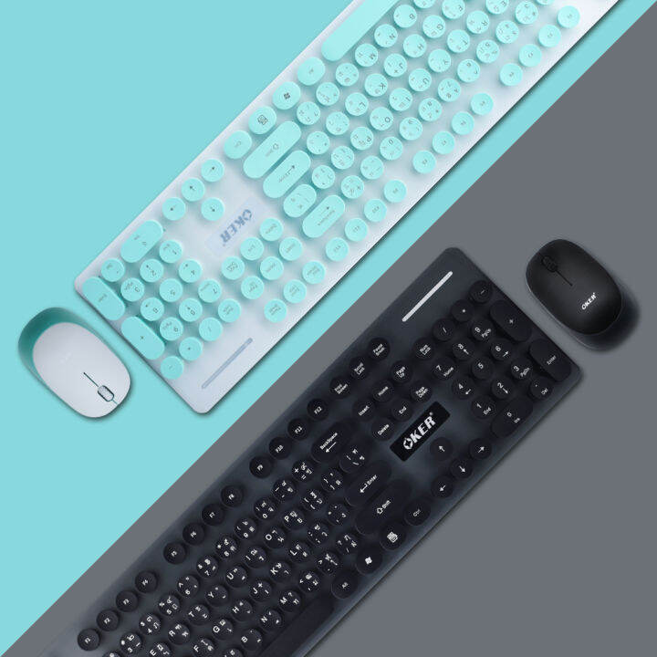 oker-รุ่น-k-520-keyboard-mouse-wireless-ชุดคีย์บอร์ดเม้าส์ไร้สาย