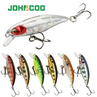 JOHNCOO Slow Sinking Minnow 55mm 4.3g Hard Bait Fishing Wobblers Jerkbait Bass Trout Lure Swimbait Fishinsg Lure