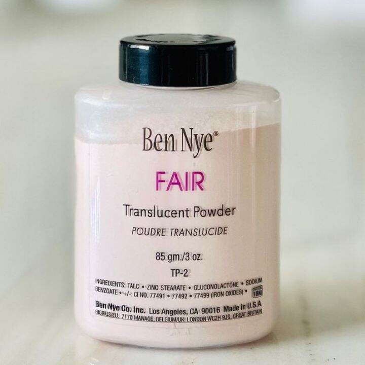 Ben Nye Translucent Face Powder สี Fair แป้งฝุ่นโปร่งแสงเนื้อแมท ...