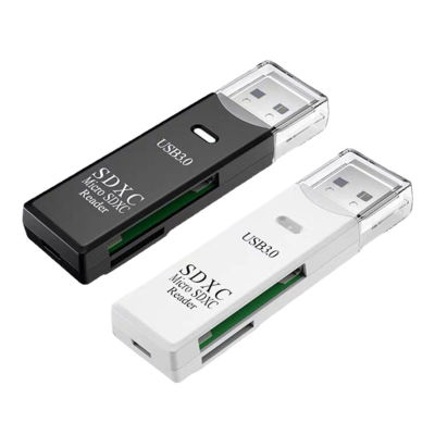 Yeqinhuia Card Reader 2-In-1ปลั๊กความเร็วสูงและอ่านช่องเสียบการ์ดคู่ที่เข้ากันได้กันอย่างแพร่หลายไดรเวอร์การถ่ายโอนข้อมูลฟรี Sd/tf/ USB3.0 Card Reader Adapter สำหรับบ้านปฏิบัติการ์ด USB