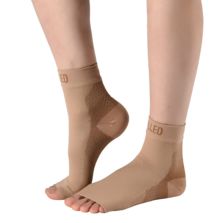 2ชิ้นคู่ข้อเท้าสนับสนุนถุงเท้าการบีบอัดเท้าข้อเท้า-angel-แขน-plantar-fasciitis-anti-fatigue-ผู้ชายผู้หญิงถุงเท้าการบาดเจ็บ-recovery