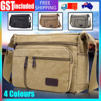 Business Mans Bag Black Shoulder Bag Travel Backpack Mens Canvas Bag Outdoor Leisure Bag Vintage Mens Bag