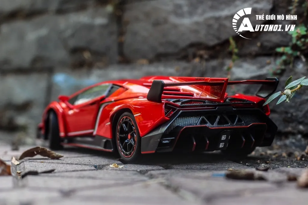 MÔ HÌNH LAMBORGHINI VENENO RED 1:24 DOUBLE HORSES 6792 