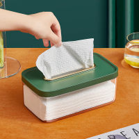 Transparent tissue box Household living room wipes storage Modern simple mask storage box Multicolor