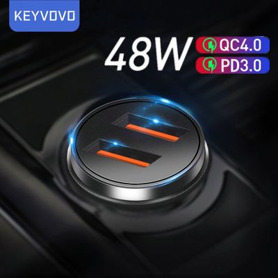 [HOT RUXMMMLHJ 566] 48W ชาร์จแบตรถกับ Luminous PD 3.0 Mini Full Dual QC 3.0 QC4.0 USB Car Charger Type C ชาร์จสำหรับโทรศัพท์มือถือ