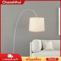 Chaoshihui ผ้าลินินที่ทนทานต่อการสึกหรอโคมไฟตารางเวลาใช้แสงสีรอบเพดานกลมปกคลุมด้วยกรอบเหล็ก