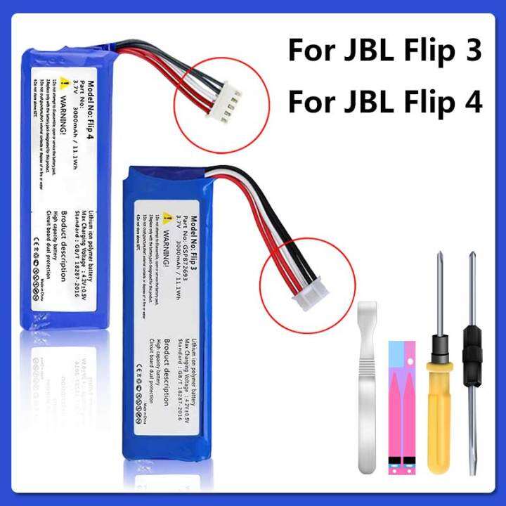 Batteria Per JBL Flip 4 - 4000 MAh, Ricambio, Con Strumenti, Compatibile GSP872693 - Foto 5