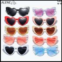 ALENE อุปกรณ์เสริมสำหรับผู้หญิง แว่นกันแดดหัวใจรัก แว่นตา clout การป้องกัน UV400 แว่นตากันแดดรูปหัวใจ แว่นตา แว่นกันแดดวินเทจ