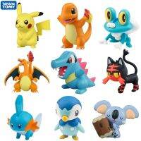 5cm Takara Tomy Pokemon Action Figures Toys Pikachu Charmander Blastoise Chimchar Chikorita Cartoon Model Kids Toy Gift