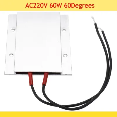 60/80/100/120/150 Degrees 220V Constant Temperature Ceramic Aluminum Heater PTC Heating Plate Element Shell thermistor 77x62mm