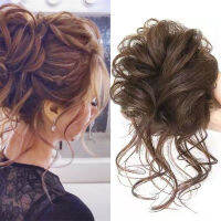 Bun Hairpiece Curly Wavy Updo Hairpiece แฟชั่นสำหรับงานแต่งงานสำหรับผู้หญิง