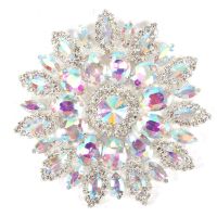 【CW】 Rhinestone Brooch for Wedding Jewelry Glass Rhinestones Shoulder Decoration