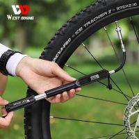 WEST BIKING Portable Bike Pump Digital Gauge Hose MTB Road Bicycle High Pressure Pump Schrader Presta Valve Cycling Hand Pump