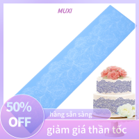 ?【HOT SALE】MUXI 1PC 40cm ดอกไม้ลูกไม้แม่พิมพ์เค้กขอบตกแต่งเครื่องมือ fondant cake 3D แม่พิมพ์