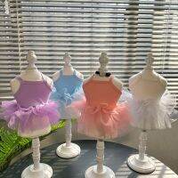 Ballet Style Dog Sling Dress for Small Dogs Fairy Layered Tutu Skirt for Puppy Cute Puffy Dress for Layering and Ballet Styling Dresses