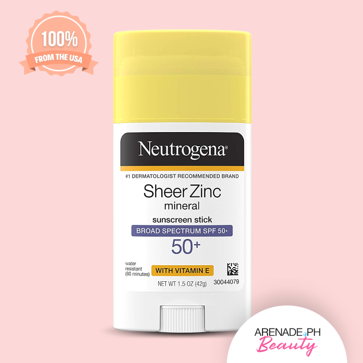 Neutrogena Sheer Zinc Oxide Mineral Sunscreen Stick With Vitamin E Spf 50 Uva Uvb Protection 1