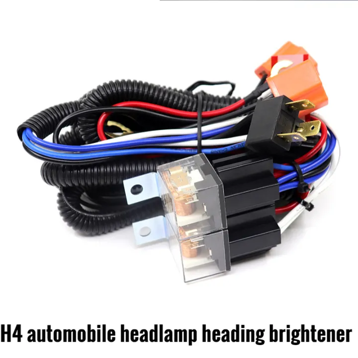 H4 car headlight brightener, strengthen the wiring harness group, refit