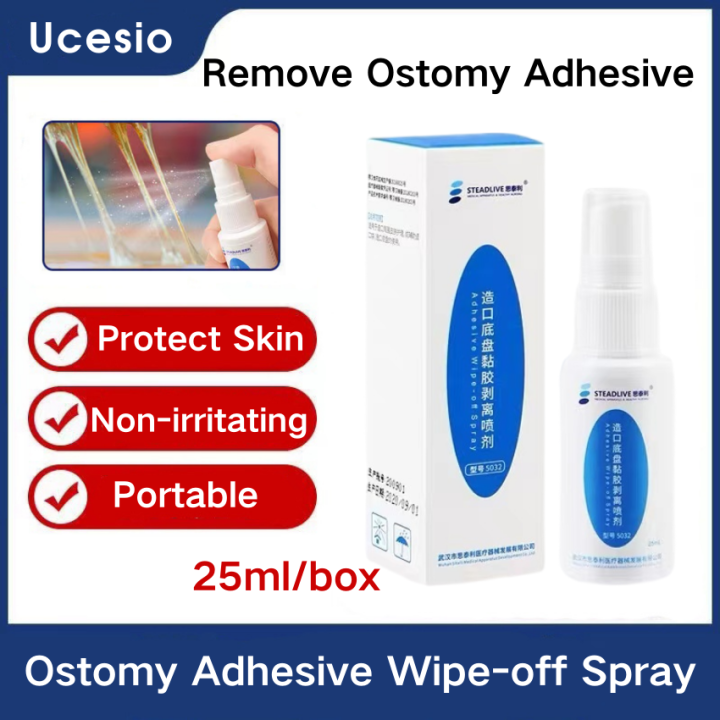 Adhesive Wipe off Spray to Remove Ostomy Adhesive Nonirritating 25ml