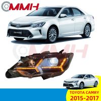 สำหรับ Toyota Camry ไฟหน้า15 16 17 VX50 LED ไฟหน้าสำหรับ ไฟหน้า โคมไฟหน้า ไฟหน้า​โปรเจค​เตอร์​ โคมไฟหรถยนต์ เลนส์กระจก headlamp headlight front light lens