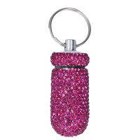 เคสใส่กระเป๋าแบบพกพา Rhinestone Aluminium Alloy กันน้ำสำหรับการเดินทาง