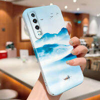 เคสพร้อมสำหรับ Huawei P30ดีไซน์เรือเล็กเล็กๆที่มีกล้องรวมทั้งหมดกรณีโทรศัพท์ฟิล์มปกป้องฝาครอบเคส