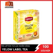 HCMTrà Lipton Túi lọc nhãn vàng Yelow Label Tea 100 gói hộp