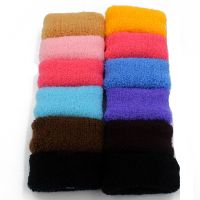 [hot]┇♣☸  12Pcs/Pack Colorful Wide Hair Scrunchie Elastic Rubber Bands Headwear Ponytail Holder Accessories