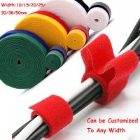 【YD】 5M/Roll Reusable Fastening Tape Cable Ties Straps Wires Cords Manage Wire Organizer